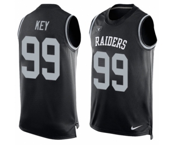 Men's Nike Oakland Raiders #99 Arden Key Limited Black Player Name & Number Tank Top NFL Jersey