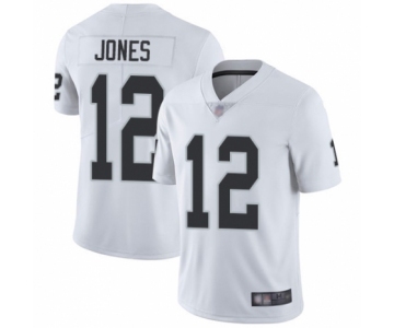 Men's Oakland Raiders #12 Zay Jones White Vapor Untouchable Limited Player Football Jersey
