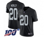Men's Oakland Raiders #20 Daryl Worley Black Team Color Vapor Untouchable Limited Player 100th Season Football Jersey Men's Oakland Raiders #20 Daryl Worley Black Team Color Vapor Untouchable Limited Player 100th Season Football Jersey