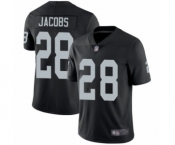 Men's Oakland Raiders #28 Josh Jacobs Black Team Color Vapor Untouchable Limited Player Football Jersey