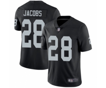 Men's Oakland Raiders #28 Josh Jacobs Black Team Color Vapor Untouchable Limited Player Football Jersey