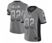 Men's Oakland Raiders #32 Marcus Allen Limited Gray Rush Drift Fashion Football Jersey Men's Oakland Raiders #32 Marcus Allen Limited Gray Rush Drift Fashion Football Jersey
