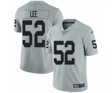 Men's Oakland Raiders #52 Marquel Lee Limited Silver Inverted Legend Football Jersey