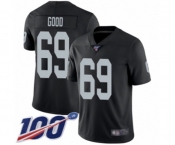 Men's Oakland Raiders #69 Denzelle Good Black Team Color Vapor Untouchable Limited Player 100th Season Football Jersey