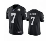 Men's Oakland Raiders #7 Mike Glennon Black 60th Anniversary Vapor Untouchable Limited Player 100th Season Football Jersey Men's Oakland Raiders #7 Mike Glennon Black 60th Anniversary Vapor Untouchable Limited Player 100th Season Football Jersey