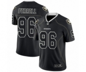 Men's Oakland Raiders #96 Clelin Ferrell Lights Out Black Limited Football Jersey Men's Oakland Raiders #96 Clelin Ferrell Lights Out Black Limited Football Jersey