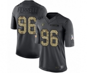 Men's Oakland Raiders #96 Clelin Ferrell Limited Black 2016 Salute to Service Football Jersey Men's Oakland Raiders #96 Clelin Ferrell Limited Black 2016 Salute to Service Football Jersey