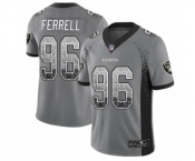 Men's Oakland Raiders #96 Clelin Ferrell Limited Gray Rush Drift Fashion Football Jersey Men's Oakland Raiders #96 Clelin Ferrell Limited Gray Rush Drift Fashion Football Jersey