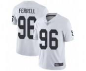 Men's Oakland Raiders #96 Clelin Ferrell White Vapor Untouchable Limited Player Football Jersey Men's Oakland Raiders #96 Clelin Ferrell White Vapor Untouchable Limited Player Football Jersey