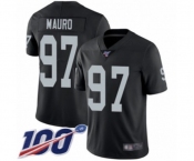 Men's Oakland Raiders #97 Josh Mauro Black Team Color Vapor Untouchable Limited Player 100th Season Football Jersey Men's Oakland Raiders #97 Josh Mauro Black Team Color Vapor Untouchable Limited Player 100th Season Football Jersey