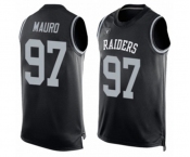 Men's Oakland Raiders #97 Josh Mauro Limited Black Player Name & Number Tank Top Football Jersey Men's Oakland Raiders #97 Josh Mauro Limited Black Player Name & Number Tank Top Football Jersey