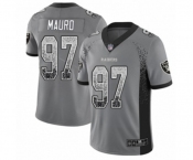 Men's Oakland Raiders #97 Josh Mauro Limited Gray Rush Drift Fashion Football Jersey Men's Oakland Raiders #97 Josh Mauro Limited Gray Rush Drift Fashion Football Jersey