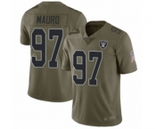 Men's Oakland Raiders #97 Josh Mauro Limited Olive 2017 Salute to Service Football Jersey Men's Oakland Raiders #97 Josh Mauro Limited Olive 2017 Salute to Service Football Jersey