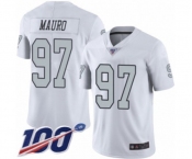 Men's Oakland Raiders #97 Josh Mauro Limited White Rush Vapor Untouchable 100th Season Football Jersey Men's Oakland Raiders #97 Josh Mauro Limited White Rush Vapor Untouchable 100th Season Football Jersey