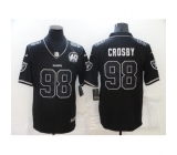 Men's Oakland Raiders #98 Maxx Crosby Black 60th Anniversary Vapor Untouchable Limited Jersey
