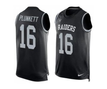 Nike Oakland Raiders #16 Jim Plunkett Black Team Color Men's Stitched NFL Limited Tank Top Jersey