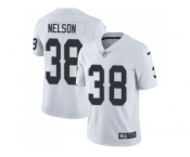 Nike Oakland Raiders #38 Nick Nelson White Men Stitched NFL Vapor Untouchable Limited Jersey