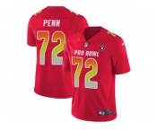Nike Oakland Raiders #72 Donald Penn Red Men Stitched NFL Limited AFC 2018 Pro Bowl Jersey