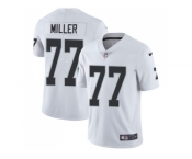 Nike Oakland Raiders #77 Kolton Miller White Men Stitched NFL Vapor Untouchable Limited Jersey