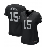 Women Las Vegas Raiders #15 Fernando Mendoza Black Vapor Limited Stitched Jersey