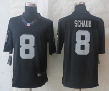 nike nfl jerseys oakland raiders #8 schaub black[nike Limited]