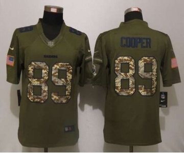 nike nfl jerseys oakland raiders #89 cooper army green[nike Limited Salute To Service][cooper]