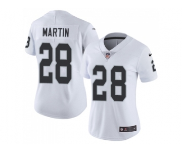 Women Nike Oakland Raiders #28 Doug Martin White Stitched NFL Vapor Untouchable Limited Jersey