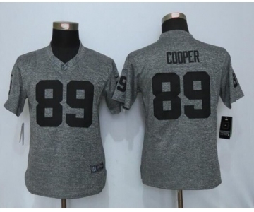 Women Nike Oakland Raiders #89 Amari Cooper Stitched Gridiron Limited Gray