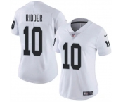 Women's Las Vegas Raiders #10 Desmond Ridder White Vapor Stitched Jersey