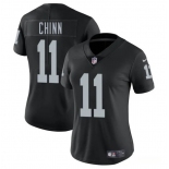 Women's Las Vegas Raiders #11 Jeremy Chinn Black 2025 Vapor Football Stitched Jersey