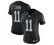 Women's Las Vegas Raiders #11 Jeremy Chinn Black 2025 Vapor Football Stitched Jersey
