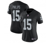 Women's Las Vegas Raiders #15 Kyle Philips Black 2025 Vapor Football Stitched Jersey