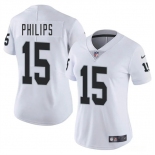 Women's Las Vegas Raiders #15 Kyle Philips White 2025 Vapor Football Stitched Jersey