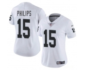 Women's Las Vegas Raiders #15 Kyle Philips White 2025 Vapor Football Stitched Jersey