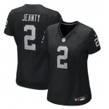 Women's Las Vegas Raiders #2 Ashton Jeanty Black 2025 F.U.S.E. Vapor Stitched Football Jersey