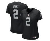 Women's Las Vegas Raiders #2 Ashton Jeanty Black 2025 F.U.S.E. Vapor Stitched Football Jersey