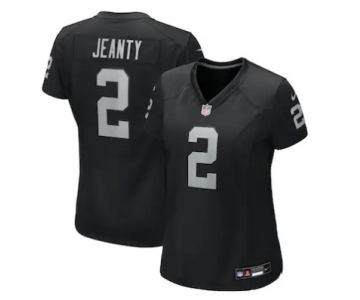 Women's Las Vegas Raiders #2 Ashton Jeanty Black 2025 F.U.S.E. Vapor Stitched Football Jersey
