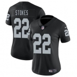 Women's Las Vegas Raiders #22 Eric Stokes Black 2025 Vapor Football Stitched Jersey