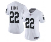 Women's Las Vegas Raiders #22 Jeremy Chinn White 2025 Vapor Football Stitched Jersey