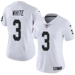 Women's Las Vegas Raiders #3 Zamir White White Vapor Stitched Jersey