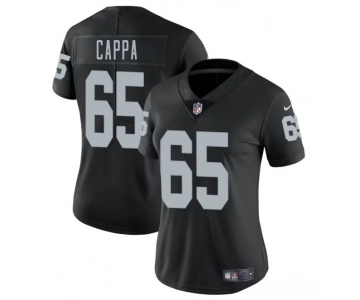 Women's Las Vegas Raiders #65 Alex Cappa Black 2025 Vapor Football Stitched Jersey