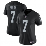 Women's Las Vegas Raiders #7 Geno Smith Black 2025 Vapor Football Stitched Jersey