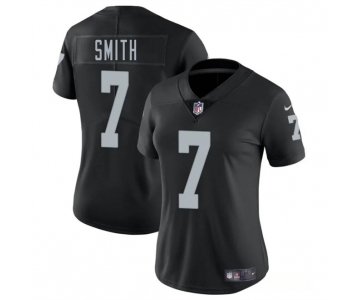 Women's Las Vegas Raiders #7 Geno Smith Black 2025 Vapor Football Stitched Jersey