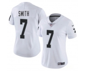 Women's Las Vegas Raiders #7 Geno Smith White 2025 Vapor Football Stitched Jersey
