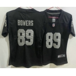 Women's Las Vegas Raiders #89 Brock Bowers Limited Black Vapor Jersey