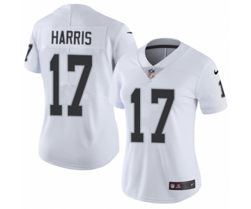 Women's Nike Oakland Raiders #17 Dwayne Harris White Vapor Untouchable Elite Player NFL Jersey