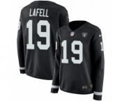 Women's Nike Oakland Raiders #19 Brandon LaFell Limited Black Therma Long Sleeve NFL Jersey