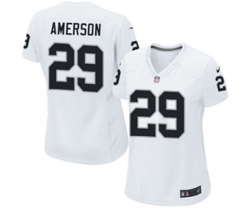 Women's Nike Oakland Raiders #29 David Amerson White NFL Jersey