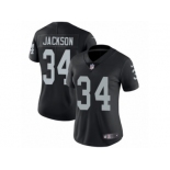 Women's Nike Oakland Raiders #34 Bo Jackson Vapor Untouchable Limited Black Team Color NFL Jersey