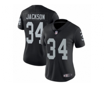 Women's Nike Oakland Raiders #34 Bo Jackson Vapor Untouchable Limited Black Team Color NFL Jersey